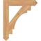 Ekena Millwork Merced Arts & Crafts Smooth Bracket, Western Red Cedar, 3 1/2"W x 22"D x 26"H BKT04X22X26MRC03SWR - alternate 2